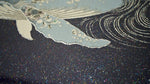 Charger l&#39;image dans la galerie, Kujira Kaiyu-zu (baleine et voyage en mer), Textile Nishijin encadré
